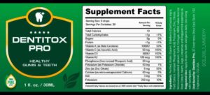 Dentitox ingredients